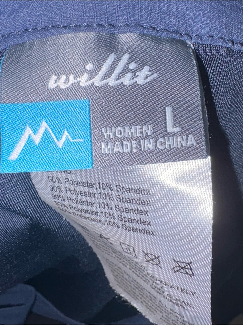 Willit navy blue athletic skort skirt L - Picture 3 of 3